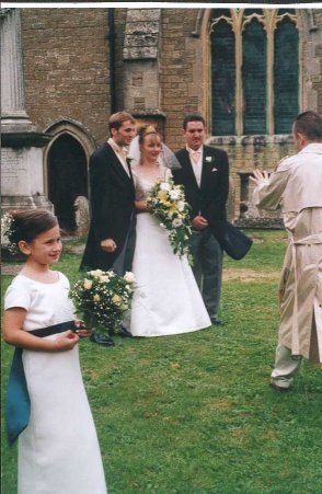 The groom, the bride and the best man